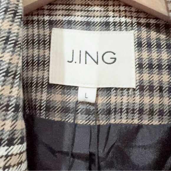 NWT J.ING Jing Ellee Beige Belt Trench Coat - Picture 9 of 10